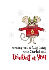 Big Hug Thinking of You Christmas Card