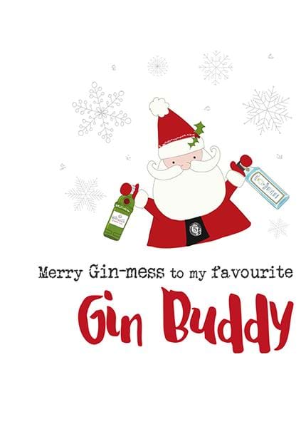Gin Buddy Christmas Card