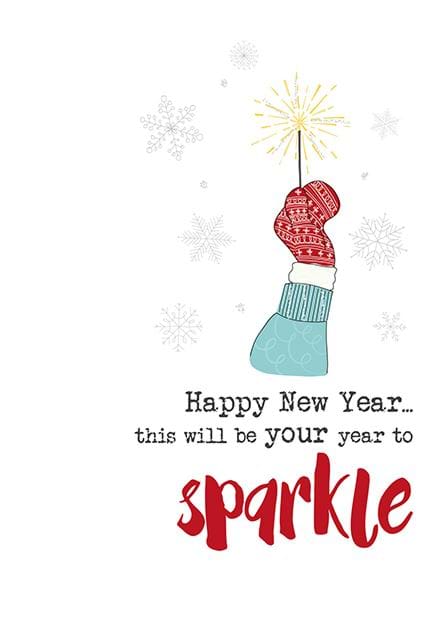Year to Sparkle Christmas Card