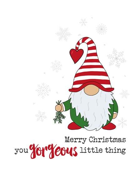 Gorgeous Little Thing Christmas Card