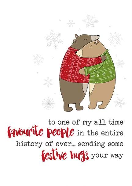 Favourite People Christmas Card