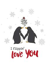 Flippin Love You Christmas Card