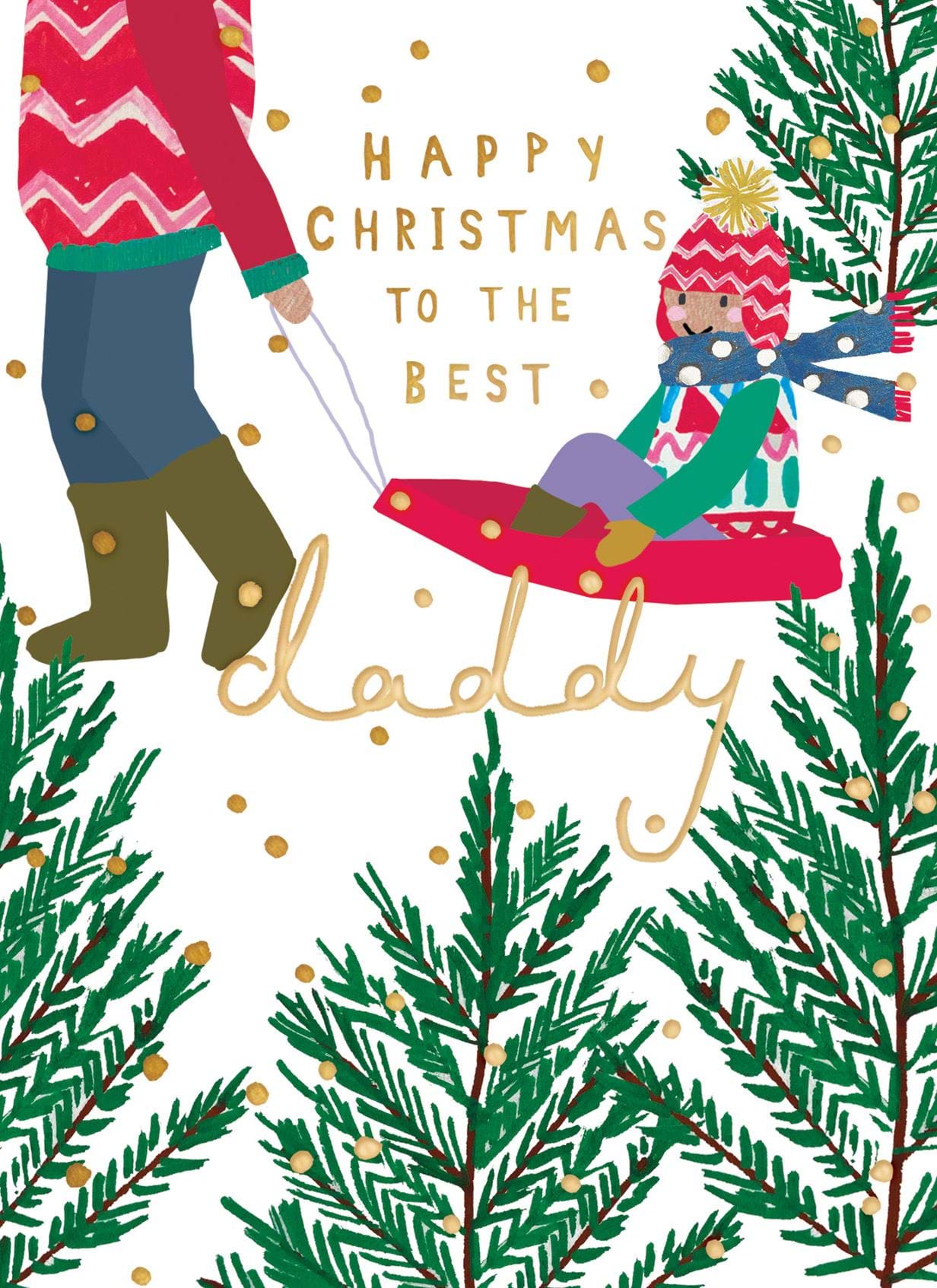 Sleigh Daddy Christmas Card