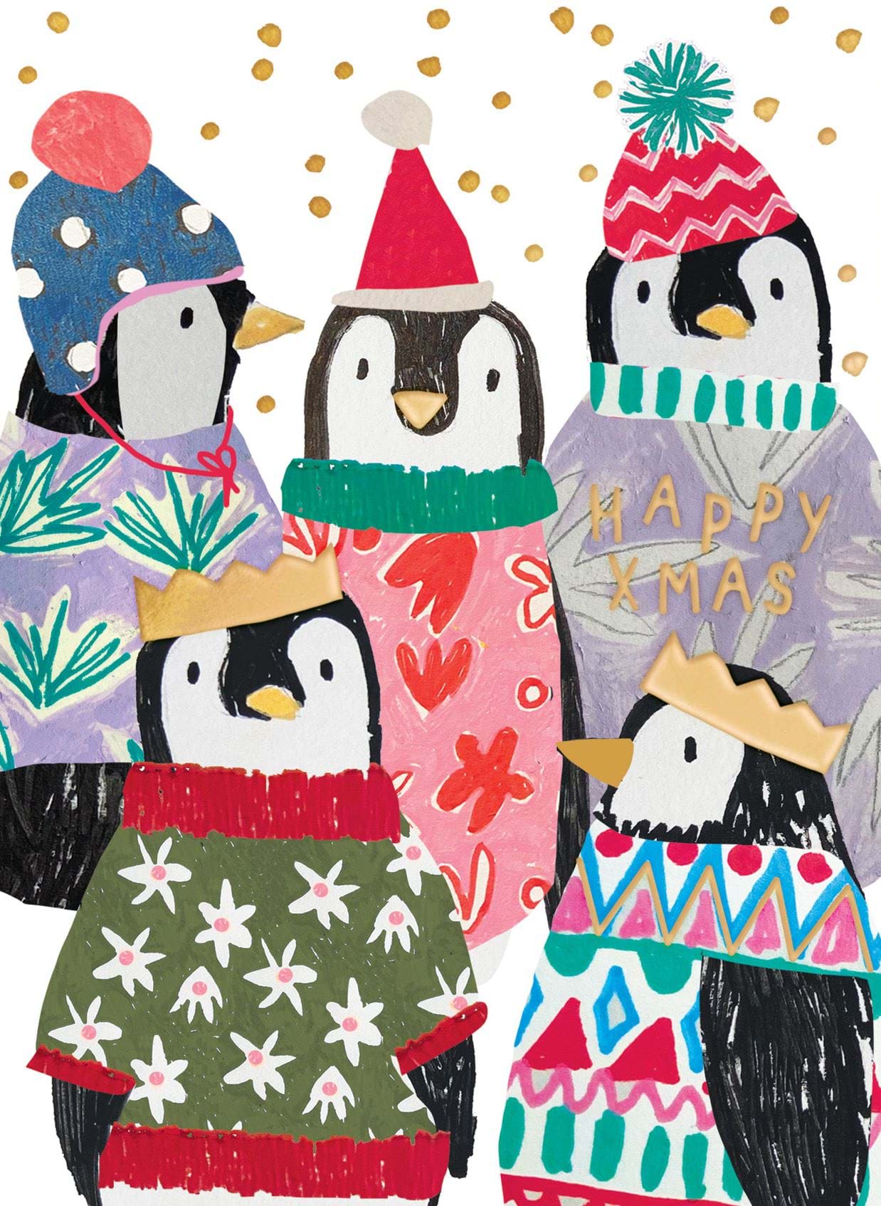 Jolly Penguins Christmas Card