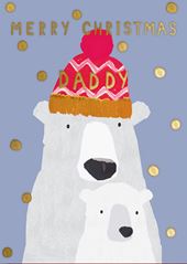 Polar Bear Daddy Christmas Card