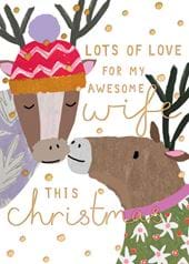Awesome Wife Christmas Card
