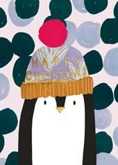 Penguin in Hat Christmas Card