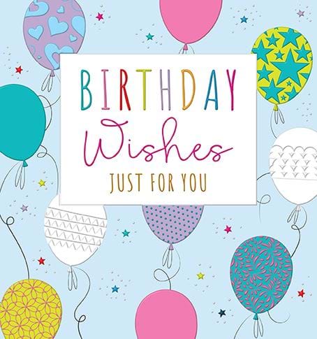 Balloons Birthday Card