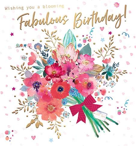Fabulous Bouquet Birthday Card
