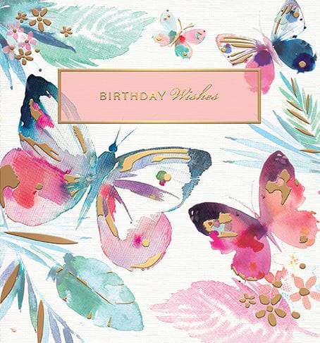 Butterflies Birthday Card