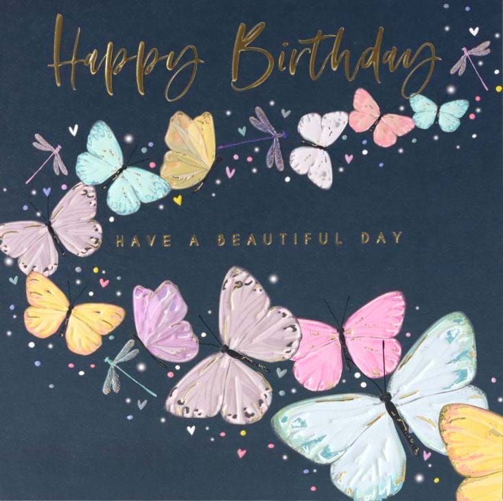 Beautiful Butterflies Birthday Card