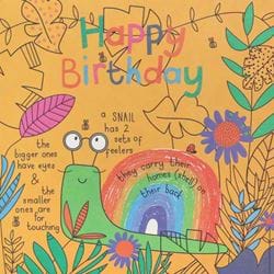 Snail Birthday Card