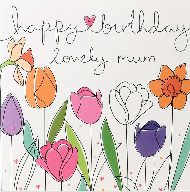 Tulips Mum Birthday Card