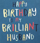 Brilliant Husband Birthday Card