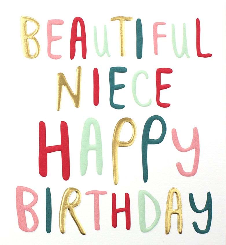 Beautiful Niece Birthday Card