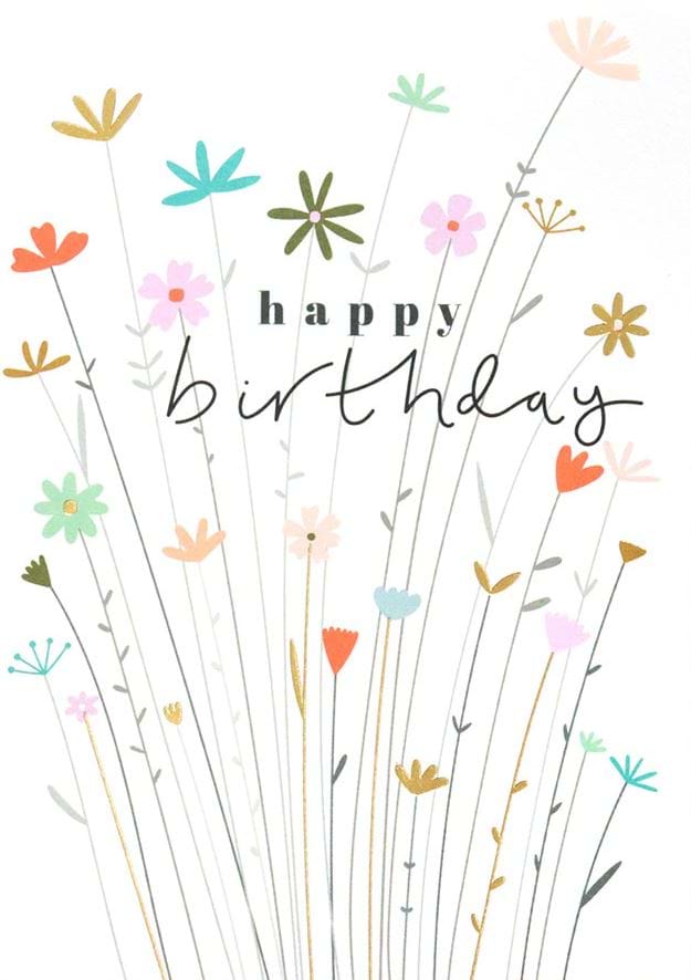 Fleur Birthday Card