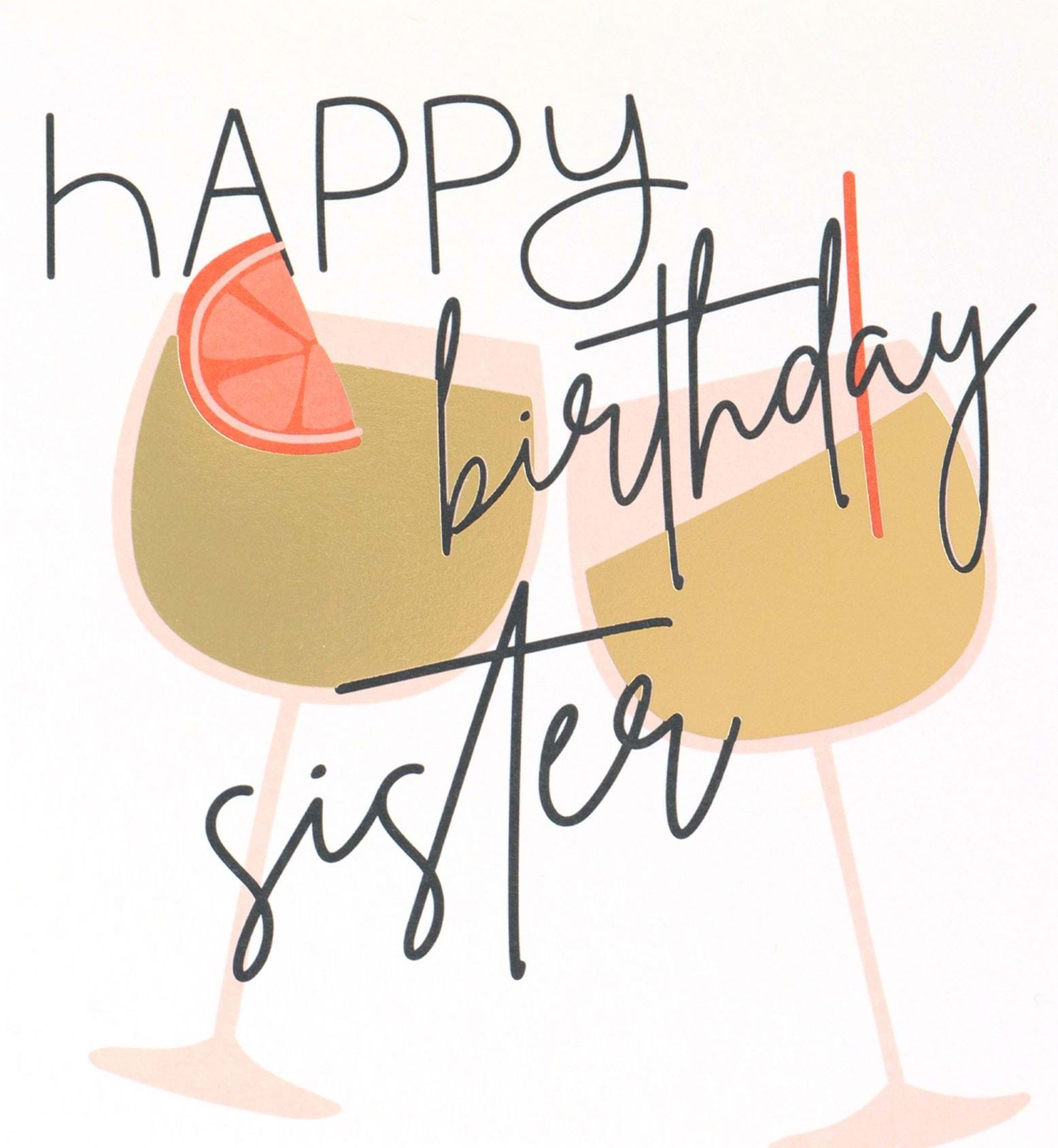 Gin Sister Birthday Card