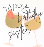 Gin Sister Birthday Card