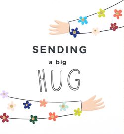 Sending a big Hug Thinking of you Card