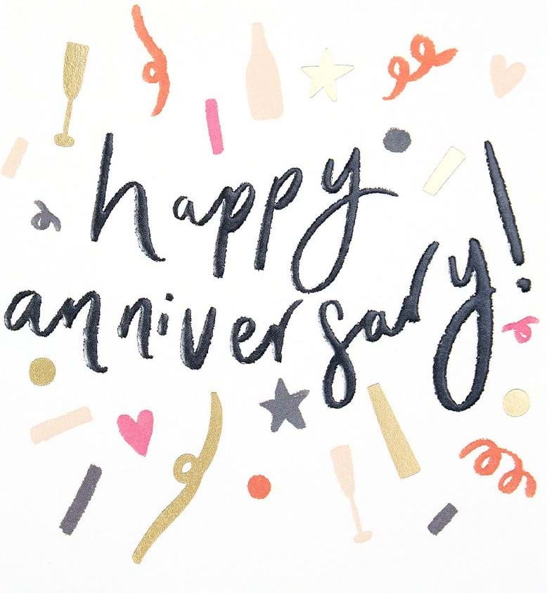 Confetti Anniversary Card