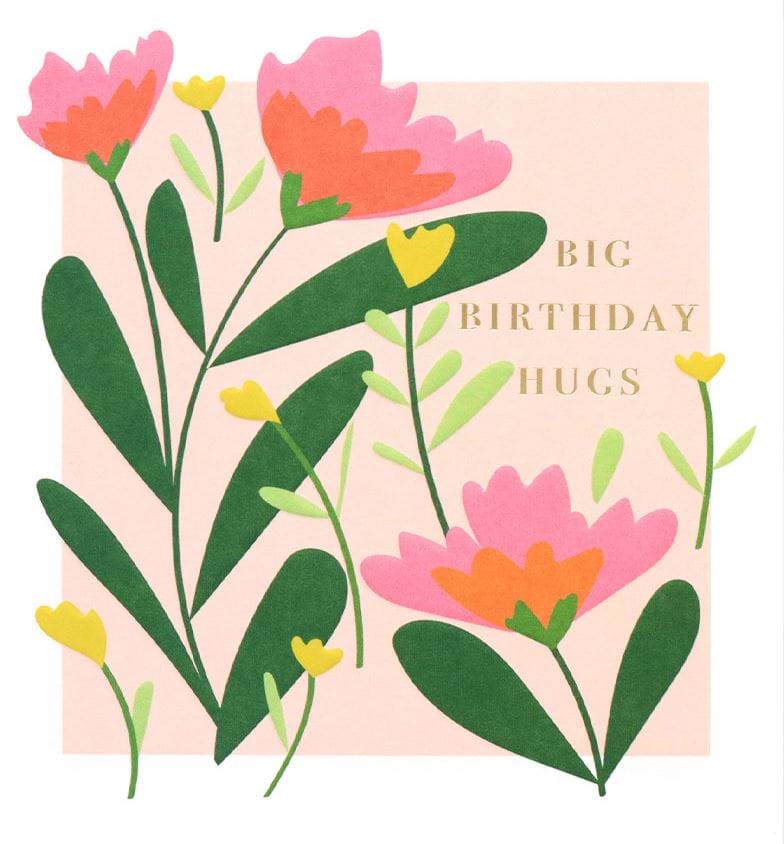 Big Hugs Birthday Card