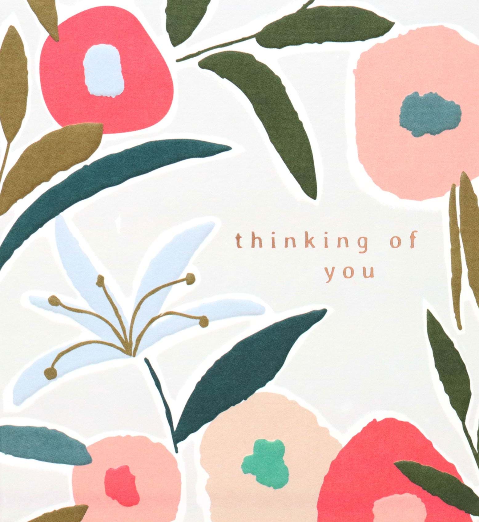 Poppies Thinking of you Card
