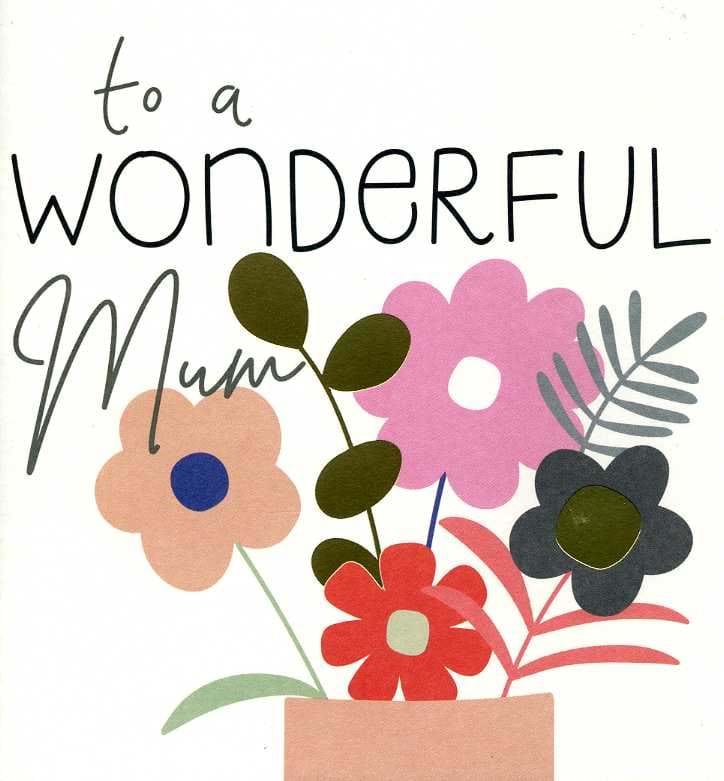 Wonderful Mum Birthday Card