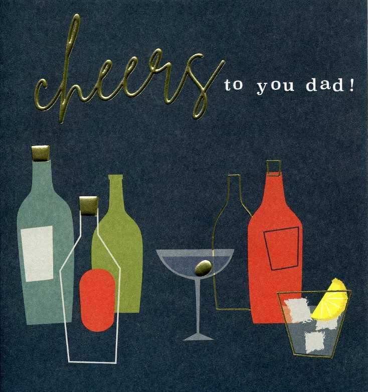 Cheers Dad Birthday Card