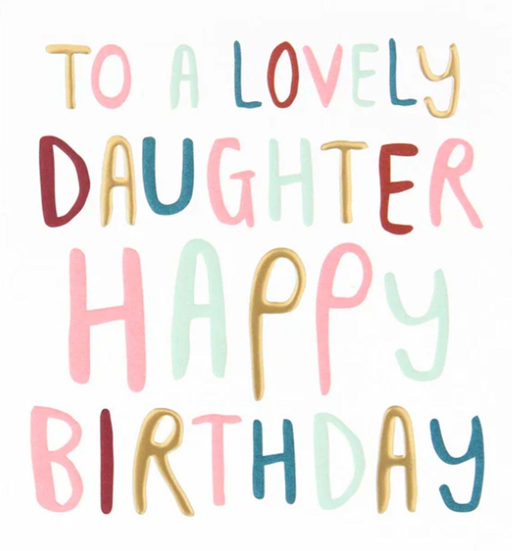 Lovely Daughter Birthday Card