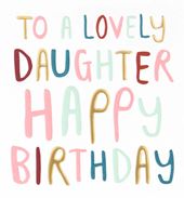 Lovely Daughter Birthday Card