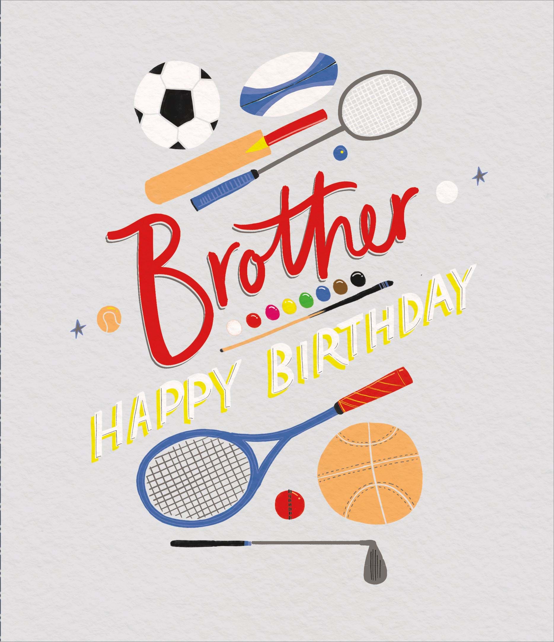 Sports Brother Birthday Card