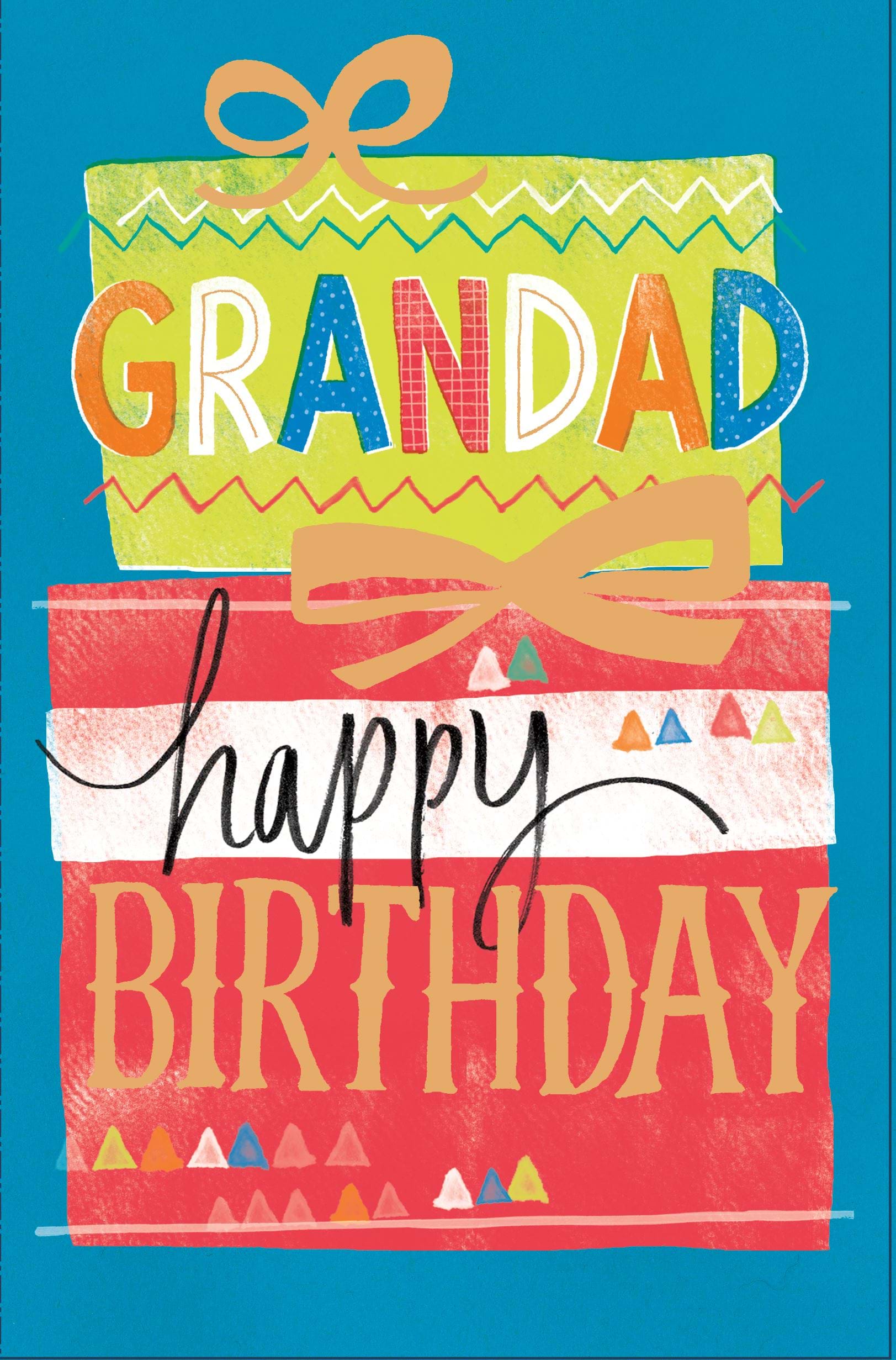 Presents Grandad Birthday Card