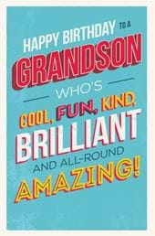 All Round Amazing Grandson Birthday Card