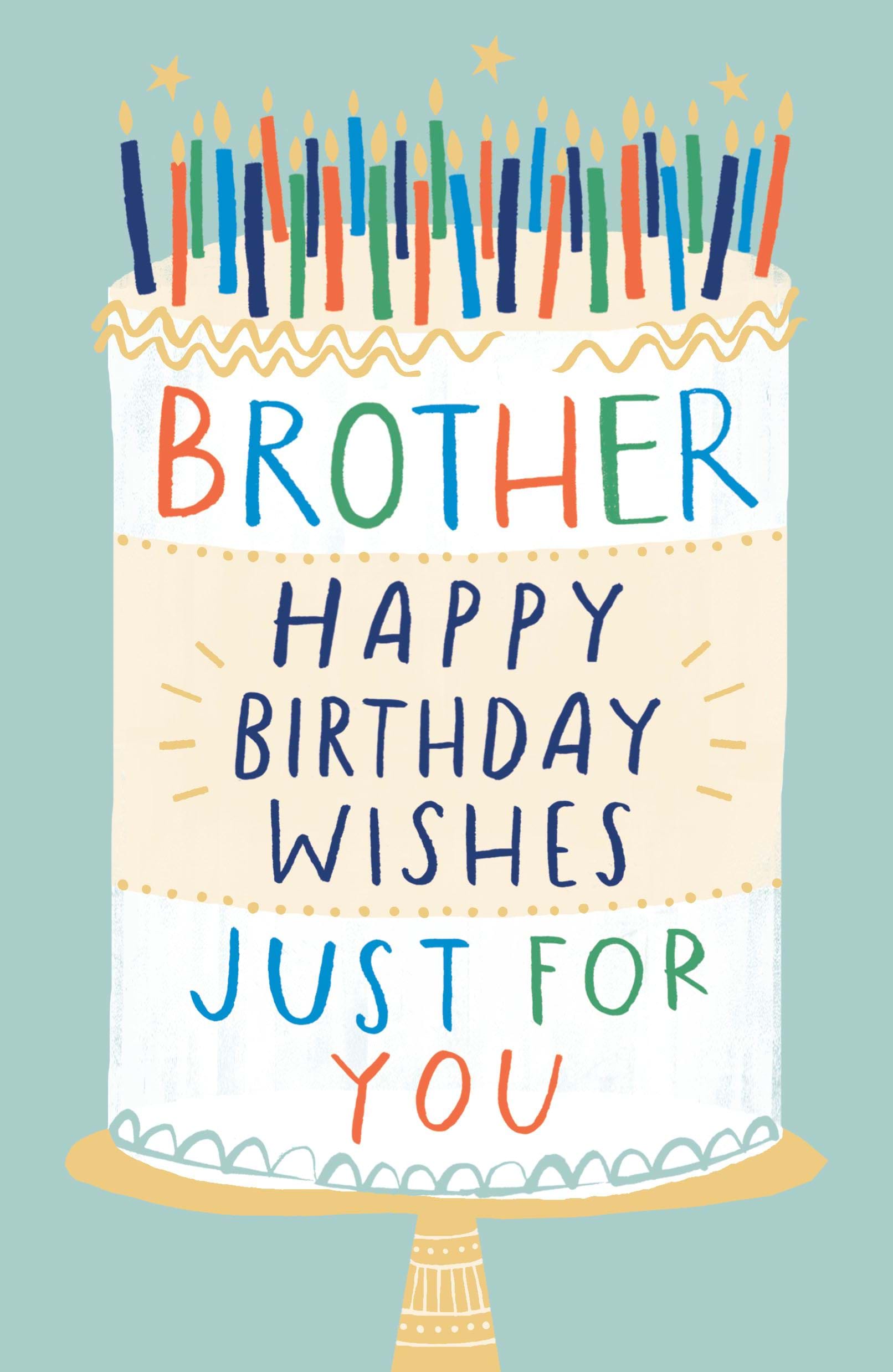 Just For You Brother Birthday Card