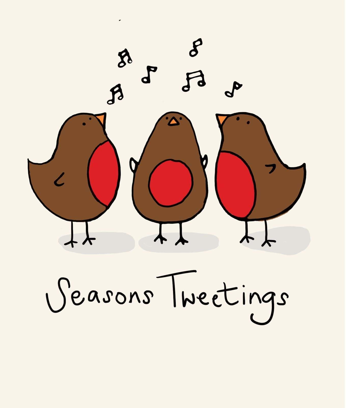 Season's Tweetings Christmas Card
