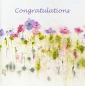 Pretty Flowers Congratulations Card