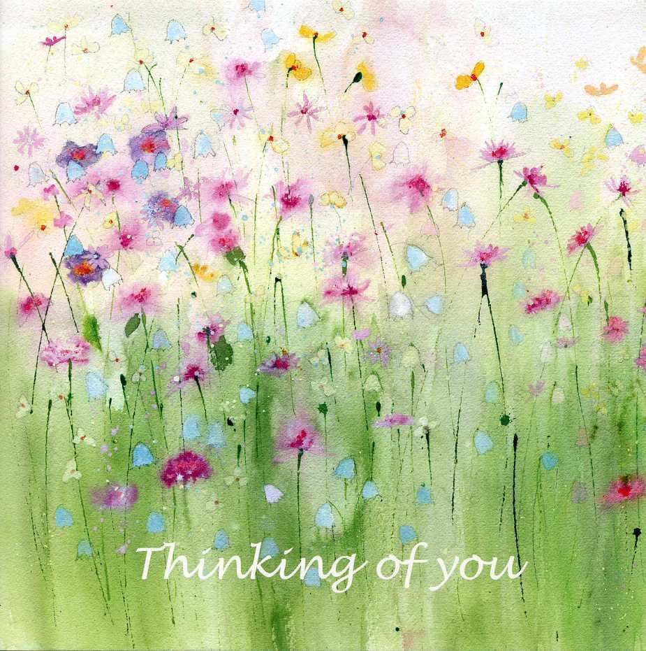 Meadow Flowers Thinking of You Card