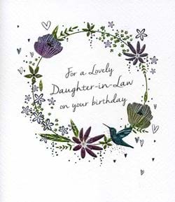 Lovely Daughter-in-law Birthday Card