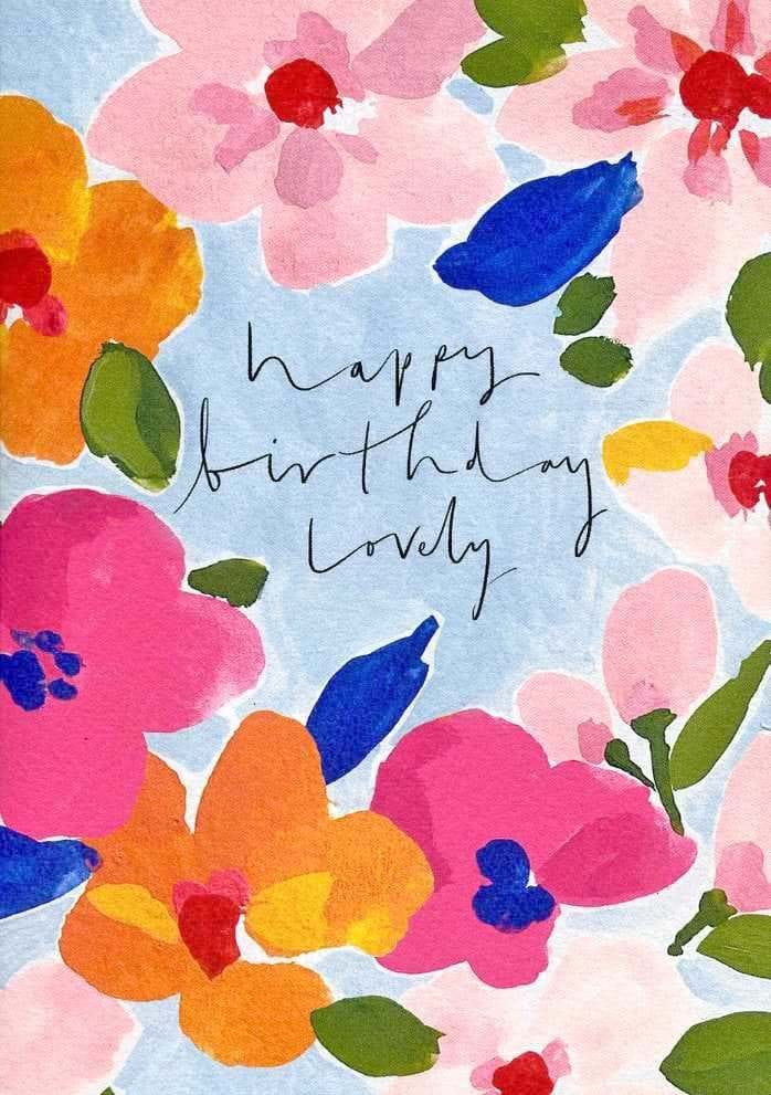 Lovely Florals Birthday Card