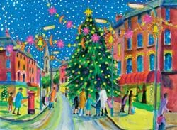 Christmas Shoppers - Personalised Christmas Card