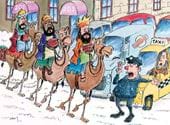 Stopping the Traffic - Personalised Christmas Card