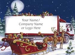 Parcel Express - Front Personalised Christmas Card