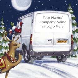 Out for Delivery - Front Personalised Christmas Card