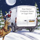 Out for Delivery - Front Personalised Christmas Card
