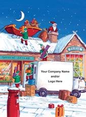Christmas Couriers - Front Personalised Christmas Card