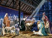 Nativity - Personalised Christmas Card