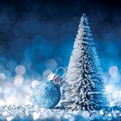 Christmas Tree & Bauble - Personalised Christmas Card