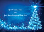 Magical Tree - Front Personalised Christmas Card