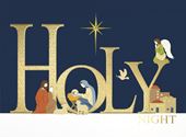 Holy Night - Personalised Christmas Card