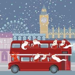 Santa's Bus - Personalised Christmas Card